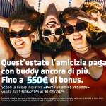 Promo Buddy 550 EURO di Bonus